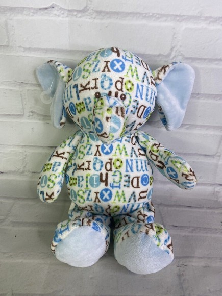 Baby Ganz Pitter Pattern Elephant Stuffed Plush Blue Brown...